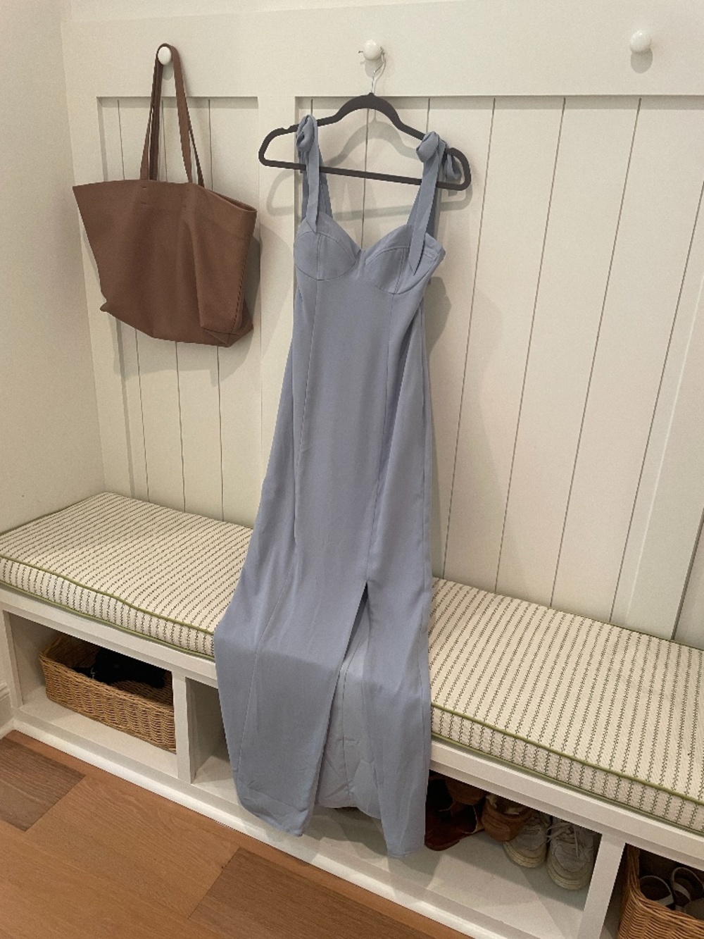 BHLDN Long Blue Dress